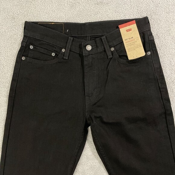 NEW Levis  511 Slim Fit  Men's W30 L30 Black Jeans 99% Cotton Elastane - Picture 4 of 10